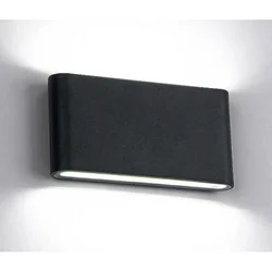 Zidna svjetiljka 969 ovalna Led 2x6W 4000K IP65 crna