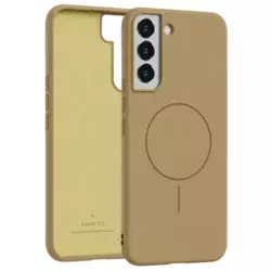 Velvet Touch MagSafe maska za Samsung Galaxy S22 - Zlatna