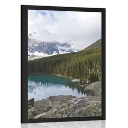 Plakat gorska pokrajina - 60x90 silver