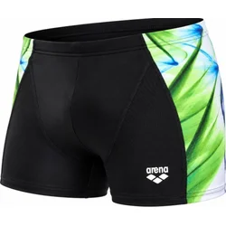 Arena dynamism aquashort black/green multi m - uk34