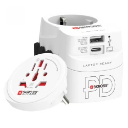 SKROSS PA46PD45 - putni adapter PRO Light za UK, USA, AUS/CN sa USB A i USB-C, 45 W