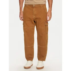 Mustang Hlače iz tkanine Toledo 1015529 Rjava Loose Fit