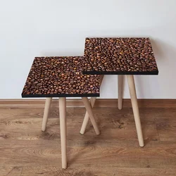 Hanah Home Set klub stočića 2Shp244, 2 komada, Braon