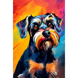 Slika po brojevima Šnaucer - pop-art, 20x30 cm