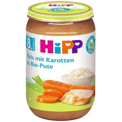 HIPP 6143/255 teleći obrok sa kašom od pirinča i šargarepe 190 g