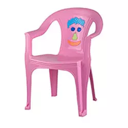 Stolica za decu sa naslonom roze