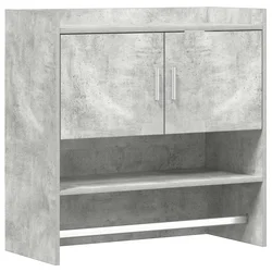 Polica na zidu Zidna montaža Betonska siva 80 x 36 x 80 cm