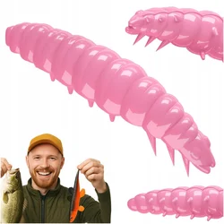 Vaba za črve Larva 017 Bubble Gum Cheese Worm Bait 4,5 cm kozarec 8 kosov