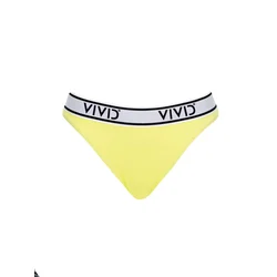 VIVID Bikini hlačke Mix&Match limona/črna/bela
