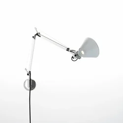 TOLOMEO MICRO LED ZIDNA LAMPA S NOSAČEM KOMPLET 3000K ALUMINIJ A010300 + A025150