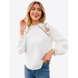 Cupshe Bluza Long Sleeve bela