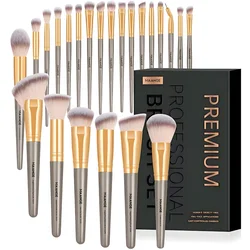 Set kistova za šminkanje - Siva / 25kom KP40022
