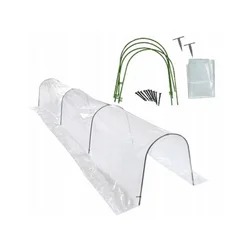 Sklopivi mini plastenik za baštu, folija 1,5 × 4 m.