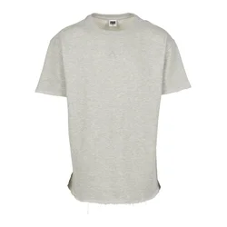 Terry T-shirt with herringbone light gray