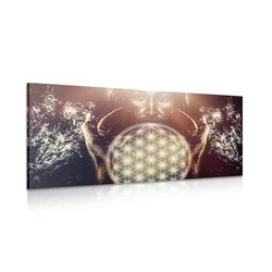 Slika skrivnost rože življenja - 60x30