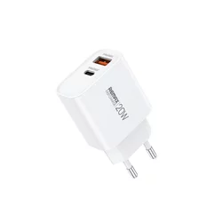 REMAX Strujni Fast punjac Kiddy 1xUSB3.0+1 xTIP C 20W RP-U120, beli REMAX