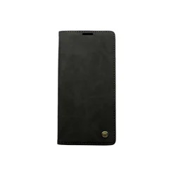 Maska za telefon LEATHER RETRO FLIP za Samsung S21 Plus/G996B, Crna