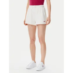 Tommy Jeans Hlače rdeča/bela
