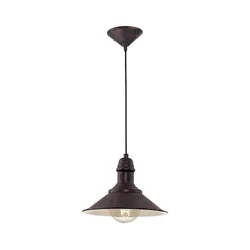 Brilagi - Luster na sajli FORGE 1xE27/60W/230V O 22 cm crna
