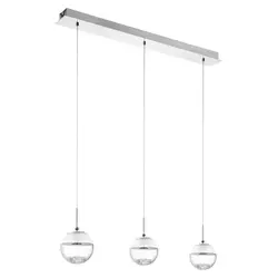 Eglo Montio 1 visilica/3, led, 3x5w, hrom/staklo prozirno