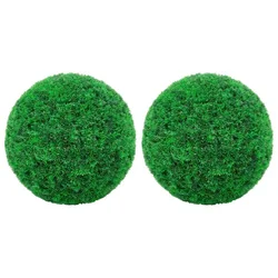 Vidaxl Umetni pušpani okrogli 2 kosa 35 cm