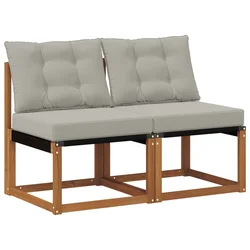 Vidaxl 2 Kos Zunanja srednja sofa