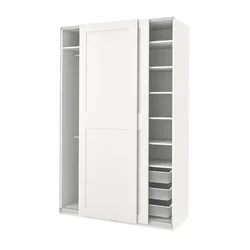 PAX / GRIMO Garderober, bela/bela, 150x66x236 cm