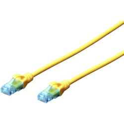 CAT 5e U-UTP patch cord, PVC AWG 26/7, length 2 m, color yellow