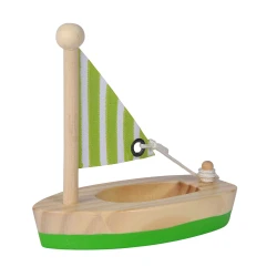 Lesene jadrnice za v vodo Sailing Boat Eichhorn s tekstilnim jadrom 11 cm dolžina od 24 mes