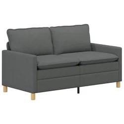 Vidaxl Kavč Temno siva 156 x 81 x 87,5 cm Blago