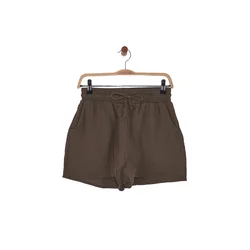 Trendyol Milla Ženski šorts Tbess25Sr00008, Smeđi