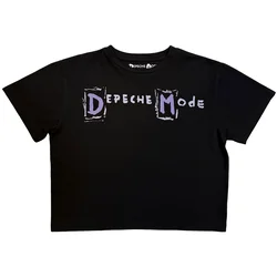 Depeche Mode Hand Painted Logo Black S Ženske Majica