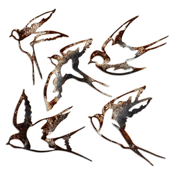 Wallity Zidna dekoracija Birds 2, 5 komada