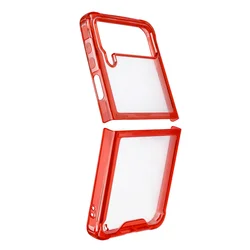 Torbica Clear TPU za Samsung Z Flip 4 crvena