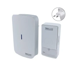Bežično zvono za utičnicu PIEZO BELL 230V + 1x23A IP40, belo