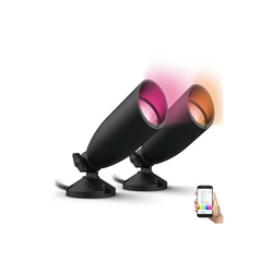 WiZ - SET 2x LED RGBW prigušiva spoljašnje SPOT svetiljke LED/10W/230V IP65 Wi-Fi