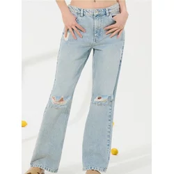 Sinsay - LADIES` JEANS TROUSERS - plava
