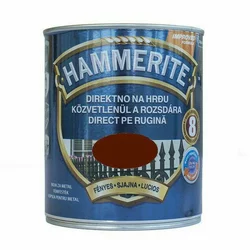 HAMMERITE 3u1 Sjajni lak za metal 0,75l, Tamno-smeđi