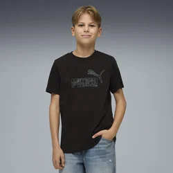 PUMA Essentials Camo Tee Youth, Clothing, Black, 11-12Y