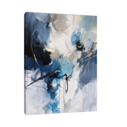 Canvas Slika na platnu Plava harmonija, Bez rama, 30x60cm