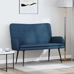 Sofa za dvije osobe Plava 115 x 61 x 87 cm Tkanina