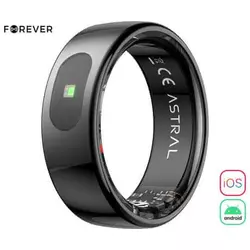 Forever Astral SR-100 pametni prstan, velikost 13, BT 5.2, črn
