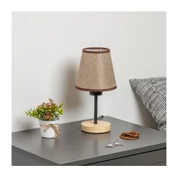 Brilagi - Stona lampa NUBILA WOOD 1xE27/25W/230V hrast/braon