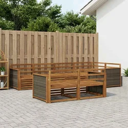 Set vanjskih sofa 7 pcs Prirodna
