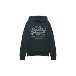 Superdry & Co Majica CLASSIC marine/siva