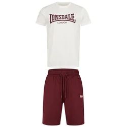 LONSDALE Trenirka za tek ecru/burgund