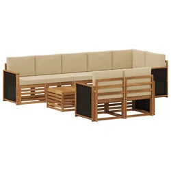 Set vanjskih sofa 8 kom. Natural