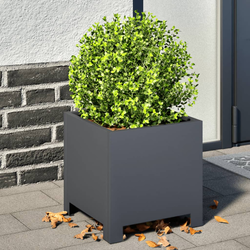 vidaXL Vrtno korito antracit 30x30x30 cm jeklo