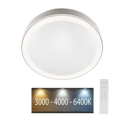 LED prigušiva stropna svetiljka LED/40W/230V 3000K/4000K/6500K + daljinski upravljač