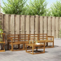 Set vanjskih sofa 5 kom. Prirodna
